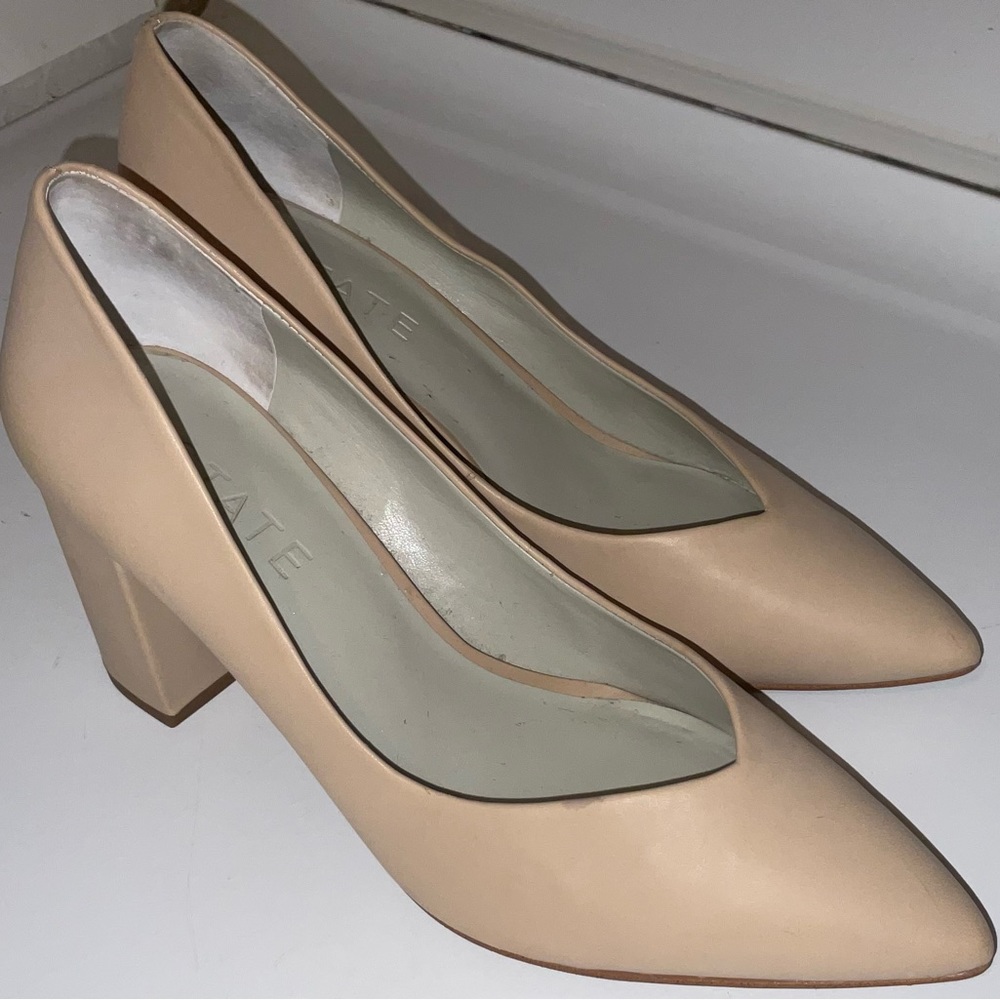 1. STATE Saffy Leather Block Heels
